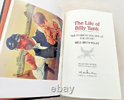 La vie de Billy Yank par Easton Press Bell Wiley 1996 Cuir Civil War Library FINE