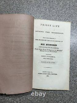 La vie en prison rare pendant la rébellion des prisonniers confédérés de la guerre civile de 1869