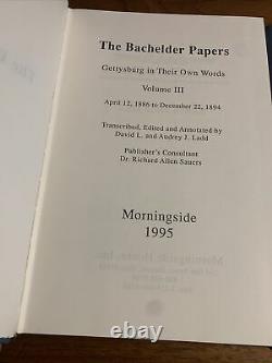 Le Bachelder Papers Gettysburg CIVIL War Complete Set Dans Mylar Djs Fine