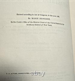 Le Général Butler à La Nouvelle-Orléans Parton 1864 SIGNÉ Goodall Livre Antique de la Guerre Civile