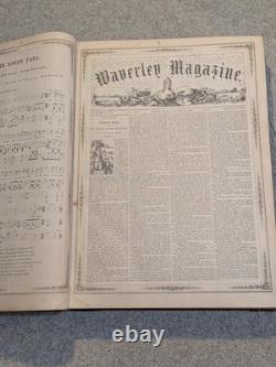 Le Magazine Illustré Waverley Moses A. Dow Vol 22-24 1861-1862 Époque de la Guerre Civile
