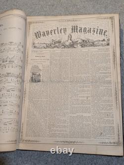 Le Magazine Illustré Waverley Moses A. Dow Vol 22-24 1861-1862 Époque de la Guerre Civile