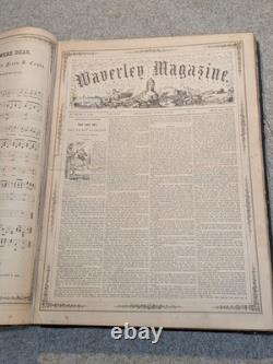 Le Magazine Illustré Waverley Moses A. Dow Vol 22-24 1861-1862 Époque de la Guerre Civile