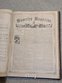 Le Magazine Illustré Waverley Moses A. Dow Vol 22-24 1861-1862 Époque de la Guerre Civile