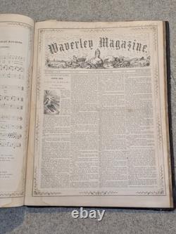Le Magazine Illustré Waverley Moses A. Dow Vol 22-24 1861-1862 Époque de la Guerre Civile