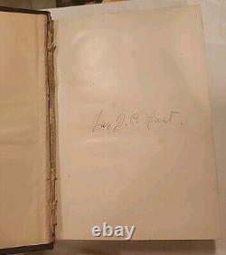 Le livre de Butler par le Major Général Benjamin Butler 1892 Autobiographie signée de la guerre civile