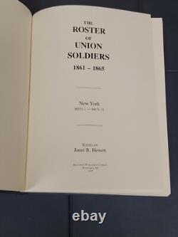 Le registre des soldats de l'Union 1861-1865, guerre civile de New York, ensemble de 5 volumes.