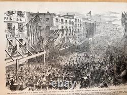 Leaders célèbres et scènes de bataille de la guerre civile 1869 Édition illustrée reliée
