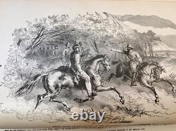 Leaders célèbres et scènes de bataille de la guerre civile 1869 Édition illustrée reliée