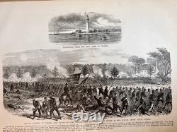 Leaders célèbres et scènes de bataille de la guerre civile 1869 Édition illustrée reliée