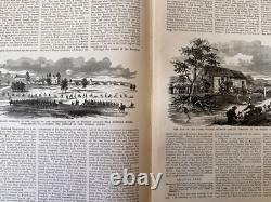 Leaders célèbres et scènes de bataille de la guerre civile 1869 Édition illustrée reliée
