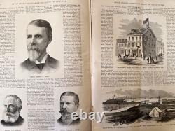 Leaders célèbres et scènes de bataille de la guerre civile 1869 Édition illustrée reliée Leaders célèbres et scènes de bataille de la guerre civile 1869 Édition illustrée reliée