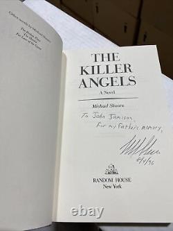 Les anges de la mort signés Michael Shaara Guerre civile Random House 1ère Édition originale de club de livres Rare