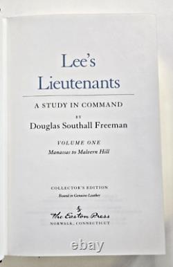 Les lieutenants de Lee, une étude du commandement par Douglas Southall Freeman, Easton Press