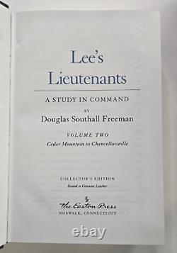Les lieutenants de Lee, une étude du commandement par Douglas Southall Freeman, Easton Press
