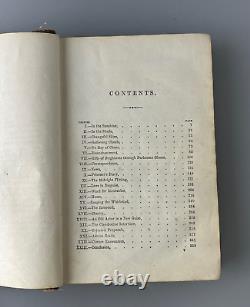 Les volontaires rivaux par Mary A. Howe 1864 / Roman de la guerre civile / 1ère édition Livre rare