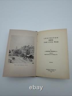 Lexington pendant la guerre de Sécession par J. Winston Coleman / 1938 HC SIGNÉ