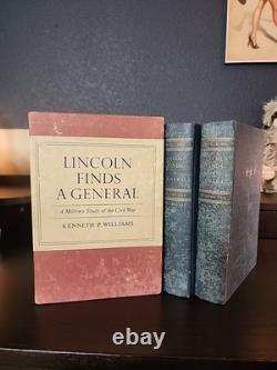 Lincoln trouve un général Vol 1 et 2 Williams Kenneth P. Étui 1ère édition 1949