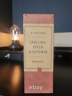 Lincoln trouve un général Vol 1 et 2 Williams Kenneth P. Étui 1ère édition 1949