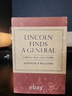 Lincoln trouve un général Vol 1 et 2 Williams Kenneth P. Étui 1ère édition 1949