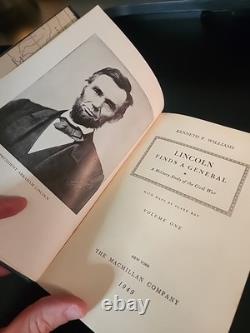 Lincoln trouve un général Vol 1 et 2 Williams Kenneth P. Étui 1ère édition 1949