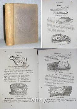 Livre De Cuisine Antique Cookery Pour Chaque Famille De Bières Vins Sirop Guerre Civile Era 1868