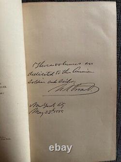 Livre De Guerre Civile (1ère Édition Signée Par Le Président Américain Grant)