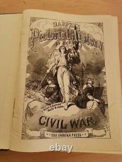 Livre ancien Histoire picturale de la guerre civile de Harper