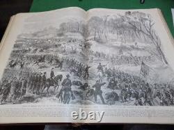 Livre ancien de 1895 / Histoire illustrée de la guerre civile par Frank Leslie