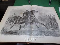 Livre ancien de 1895 / Histoire illustrée de la guerre civile par Frank Leslie