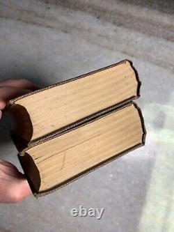 Livre ancien de la guerre civile de 1868 Œuvres poétiques de MRS HEMAN ornées et dorées victoriennes