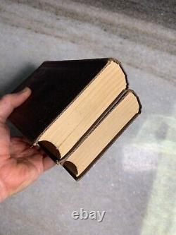 Livre ancien de la guerre civile de 1868 Œuvres poétiques de MRS HEMAN ornées et dorées victoriennes