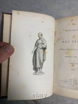 Livre ancien de la guerre civile de 1868 Œuvres poétiques de MRS HEMAN ornées et dorées victoriennes