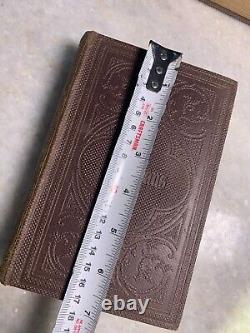 Livre ancien de la guerre civile de 1868 Œuvres poétiques de MRS HEMAN ornées et dorées victoriennes