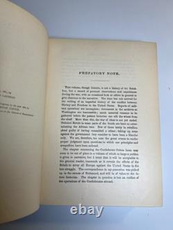 Livre ancien orné et décoratif victorien 'Les garçons de '61' Guerre de Sécession 1883