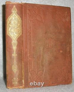 Livre antique de la guerre civile: Grande histoire américaine pour la jeunesse illustrée par RG Horton en 1866