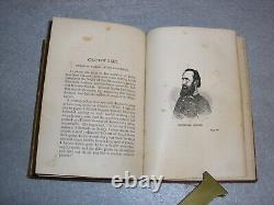 Livre antique de la guerre civile: Grande histoire américaine pour la jeunesse illustrée par RG Horton en 1866