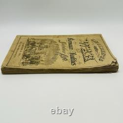 Livre antique de la guerre civile de 1862 par P. Fish Reid : Incidents de la vie des soldats durant la guerre