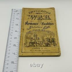 Livre antique de la guerre civile de 1862 par P. Fish Reid : Incidents de la vie des soldats durant la guerre