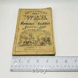 Livre antique de la guerre civile de 1862 par P. Fish Reid : Incidents de la vie des soldats durant la guerre