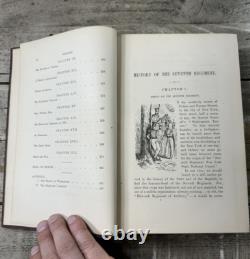 Livre antique de la guerre civile de 1870, 7ème régiment de New York, guerre de rébellion
