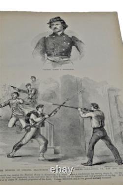 Livre antique de la guerre de Sécession de 1895, Leslie’s Illustrated History of Civil War, original