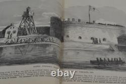 Livre antique de la guerre de Sécession de 1895, Leslie’s Illustrated History of Civil War, original