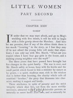 Livre de 1921 Les Quatre Filles du docteur March sur les droits des hommes pendant la guerre civile et l'évolution du travail de Louisa May Alcott