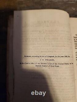 Livre de cantiques de tempérance 1874 J. N. Stearns Rare Livre de cantiques de l'ère de la guerre civile? Antique