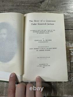 Livre de la Guerre de Sécession antique de 1910 L'Histoire d'un Canonnier sous Stonewall Jackson
