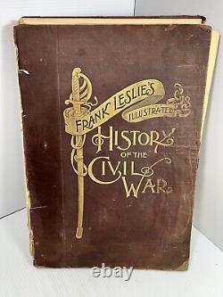 Livre de la guerre civile 1895 Histoire illustrée de la guerre civile de Frank Leslie Bon