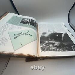 Livre relié en cuir de la maison d'édition Eaton sur les grandes batailles de la Seconde Guerre mondiale, de la Guerre civile et du Vietnam