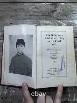Livre sur la guerre de Sécession de 1914 : L'histoire d'un garçon confédéré pendant la guerre de Sécession, RARE