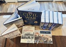 Lot de livres sur la guerre civile - Histoire photographique - Ensemble de 5 volumes - L'Œil de la tempête - Gettysburg
